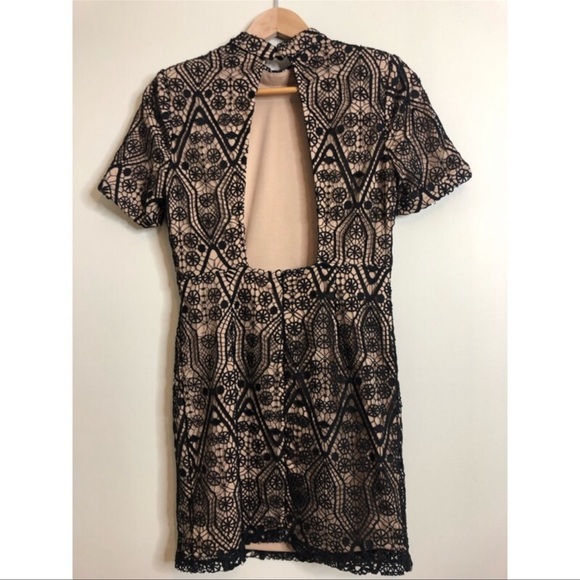 Forever 21 Nude With Lace BodyCon Dress - Picture 2 of 2